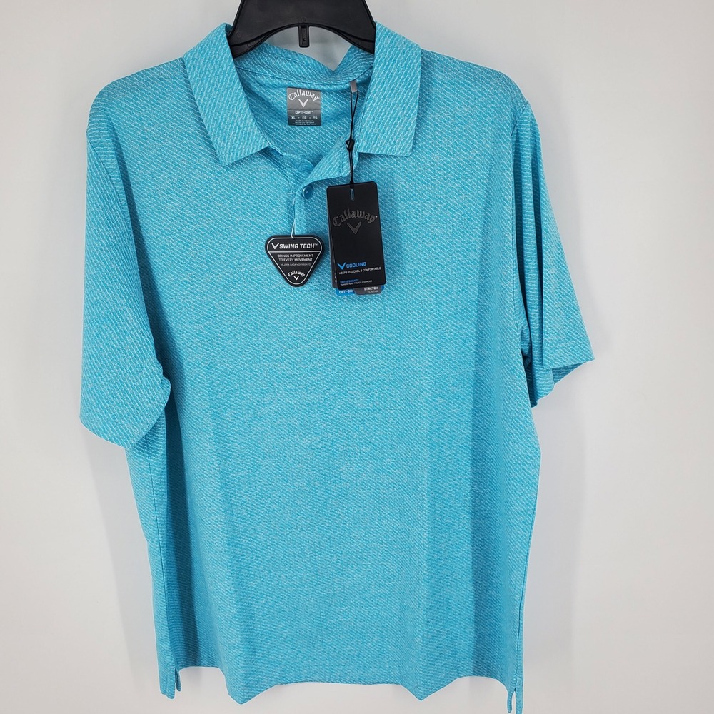 Callaway XL Golf Polo Shirt Opti-Dri Swing Tech Cooling Short Sleeve Menswear